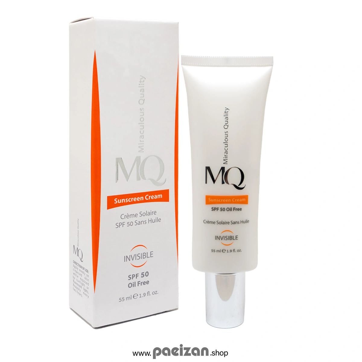 کرم ضد آفتاب فاقد چربی SPF50 ام کیو  